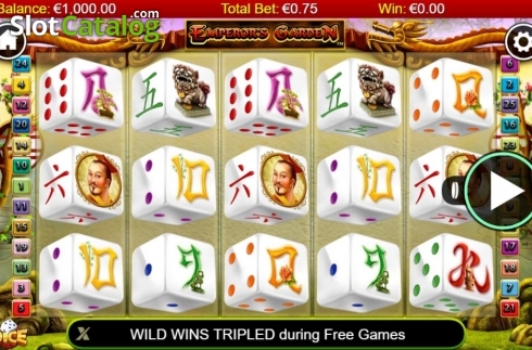 Οθόνη2. Emperor's Garden Dice Κουλοχέρης