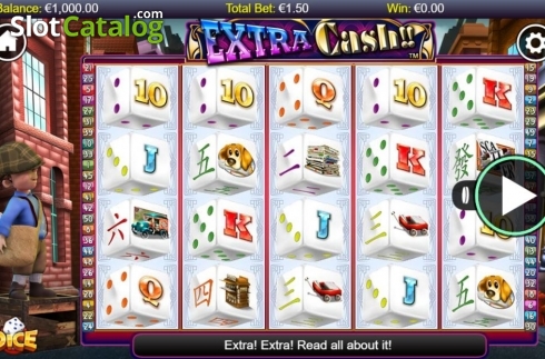 Οθόνη2. Extra Cash Dice Κουλοχέρης