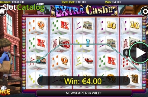Οθόνη3. Extra Cash Dice Κουλοχέρης