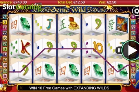 Οθόνη3. Genie Wild Dice Κουλοχέρης 
