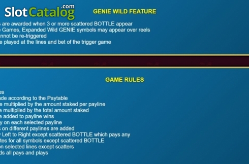 Οθόνη5. Genie Wild Dice Κουλοχέρης 