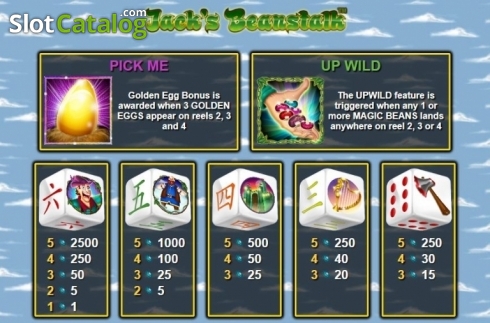 Οθόνη5. Jack's Beanstalk Dice Κουλοχέρης