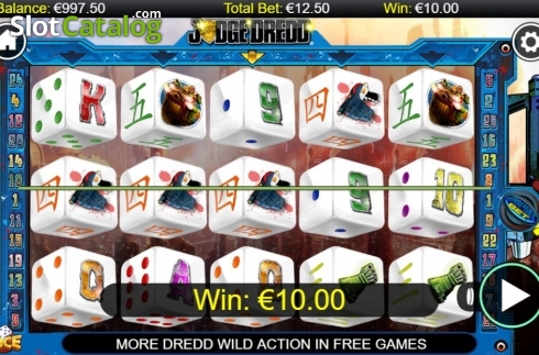 Οθόνη3. Judge Dredd Dice Κουλοχέρης