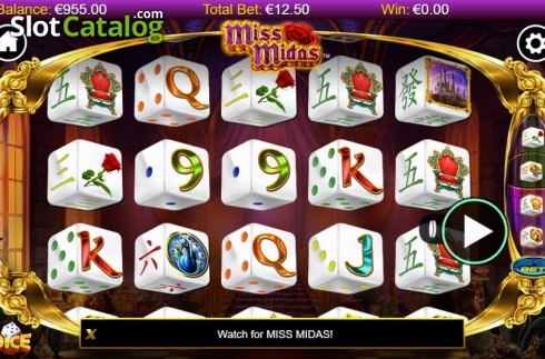 Οθόνη2. Miss Midas Dice Κουλοχέρης