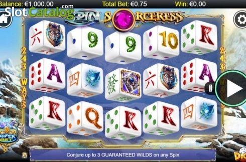 Οθόνη2. Spin Sorceress Dice Κουλοχέρης 