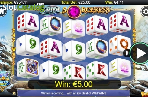 Οθόνη3. Spin Sorceress Dice Κουλοχέρης 
