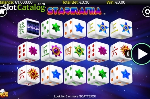 Οθόνη2. Starmania Dice Κουλοχέρης