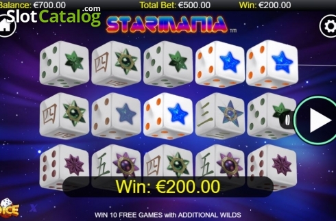 Οθόνη3. Starmania Dice Κουλοχέρης