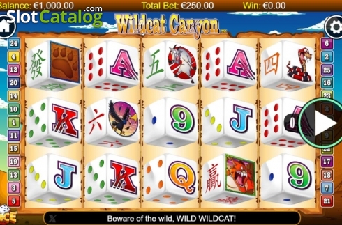 Οθόνη2. Wildcat Canyon Dice Κουλοχέρης