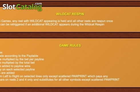 Οθόνη6. Wildcat Canyon Dice Κουλοχέρης