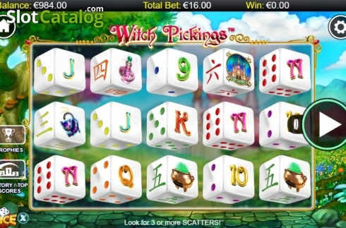 Οθόνη2. Witch Pickings Dice Κουλοχέρης