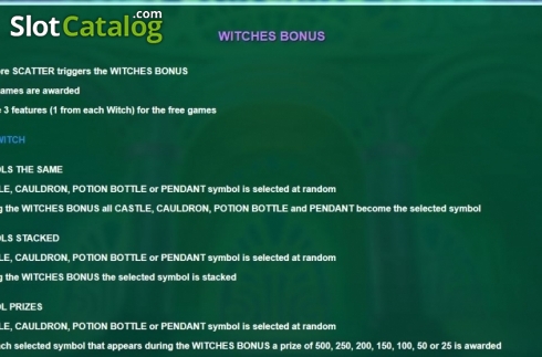 Οθόνη5. Witch Pickings Dice Κουλοχέρης