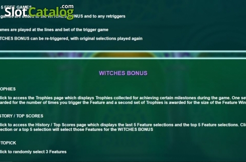 Οθόνη7. Witch Pickings Dice Κουλοχέρης