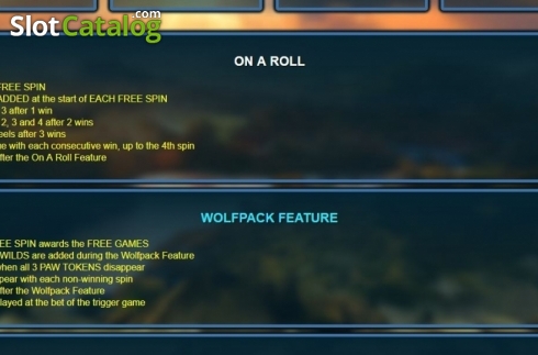 Οθόνη8. Wolfpack Pays Dice Κουλοχέρης