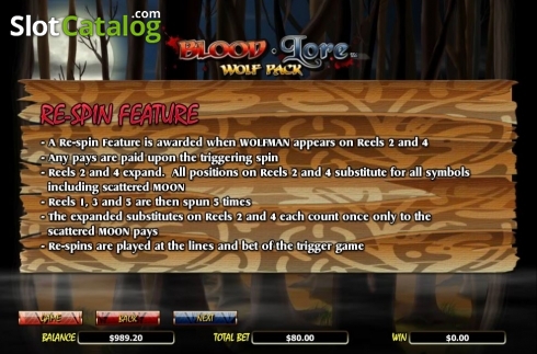 Οθόνη7. Bloodlore Wolf Pack Κουλοχέρης 