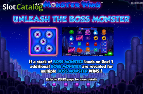 Πίνακας πληρωμών 1. Monster Wins Κουλοχέρης