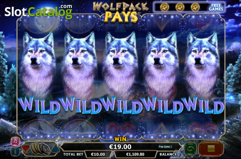 Δωρεάν περιστροφές Οθόνη 2. Wolfpack Pays Κουλοχέρης 