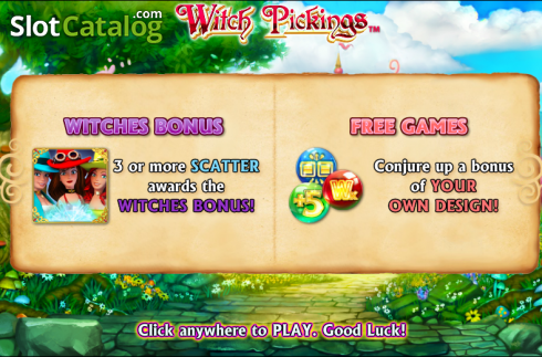 Τα χαρακτηριστικά του παιχνιδιού. Witch Pickings Κουλοχέρης