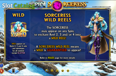 Πίνακας πληρωμών 1. Spin Sorceress Κουλοχέρης 