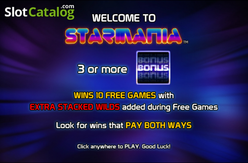 Τα χαρακτηριστικά του παιχνιδιού. Starmania Κουλοχέρης