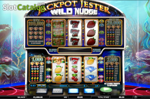Ροδέλες. Jackpot Jester Wild Nudge Κουλοχέρης