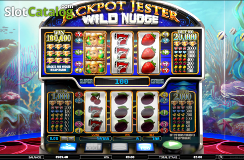 Οθόνη 1. Jackpot Jester Wild Nudge Κουλοχέρης