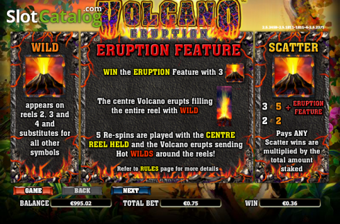 Πίνακας πληρωμών 1. Volcano Eruption Κουλοχέρης