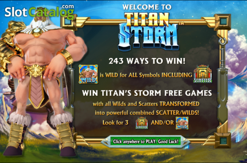 Τα χαρακτηριστικά του παιχνιδιού. Titan Storm Κουλοχέρης 