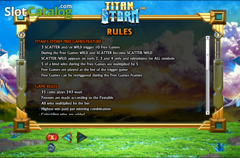 Πίνακας πληρωμών 3. Titan Storm Κουλοχέρης 