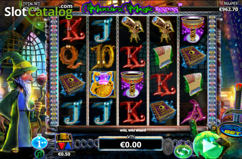 Ροδέλες. Merlin's Magic Respins Κουλοχέρης
