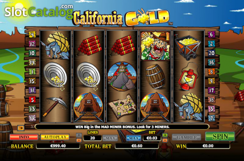 Ροδέλες. California Gold Κουλοχέρης