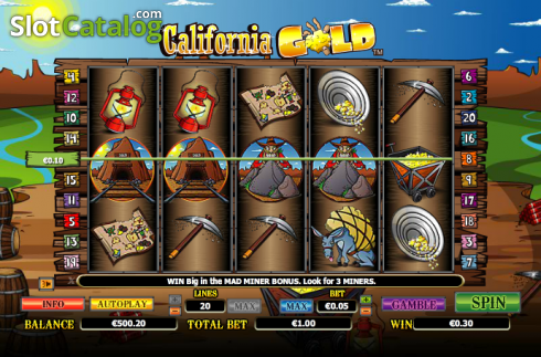 Νίκη. California Gold Κουλοχέρης