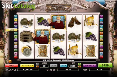 Αγριος. Call Of The Colosseum Κουλοχέρης