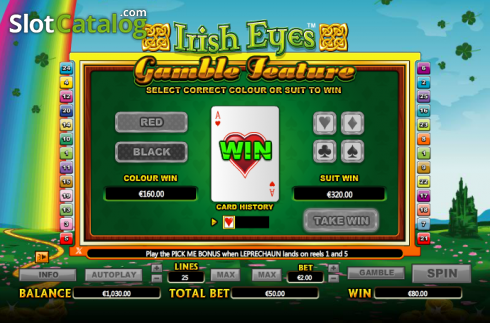 Διπλασιάστε. Irish Eyes Κουλοχέρης