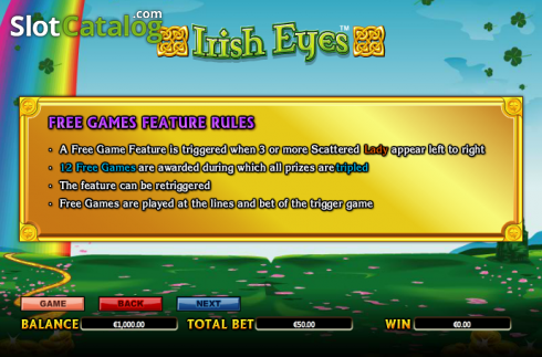 Πίνακας πληρωμών 4. Irish Eyes Κουλοχέρης