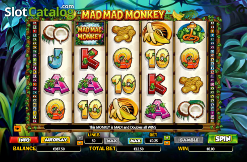 Ροδέλες. Mad Mad Monkey Κουλοχέρης