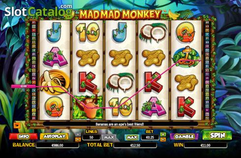 Αγριος. Mad Mad Monkey Κουλοχέρης