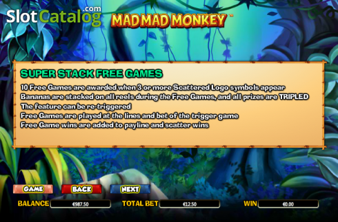 Πίνακας πληρωμών 3. Mad Mad Monkey Κουλοχέρης