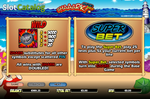 Πίνακας πληρωμών 1. Shaaark! Superbet Κουλοχέρης
