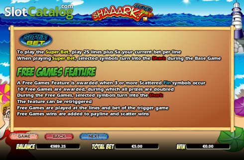 Πίνακας πληρωμών 4. Shaaark! Superbet Κουλοχέρης