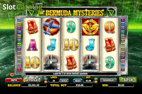 Ροδέλες. The Bermuda Mysteries Κουλοχέρης