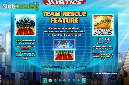 Πίνακας πληρωμών 1. Justice League (NextGen) Κουλοχέρης