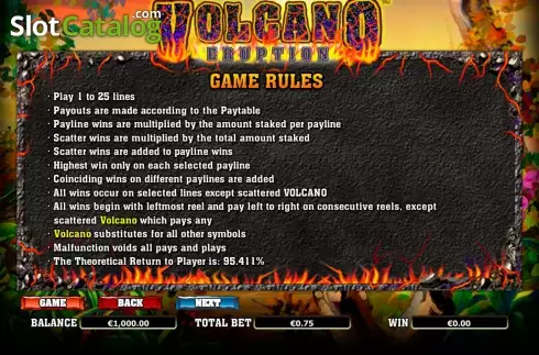 Οθόνη5. Hot Hot Volcano Κουλοχέρης