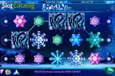 Οθόνη 1. Snowflakes Κουλοχέρης