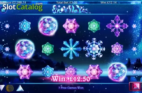 Οθόνη 3. Snowflakes Κουλοχέρης