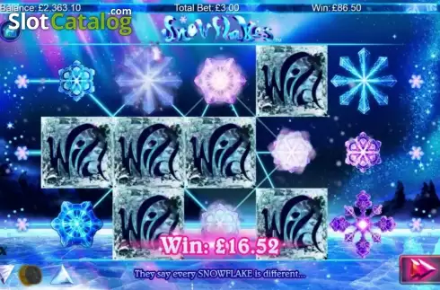 Οθόνη 5. Snowflakes Κουλοχέρης