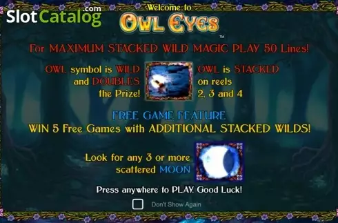 Οθόνη 1. Owl Eyes NEW Κουλοχέρης