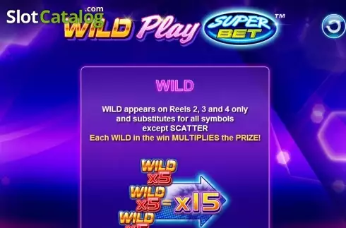 Πίνακας πληρωμών 1. Wild Play SuperBet Κουλοχέρης 