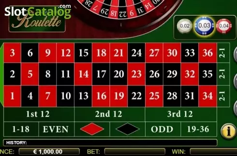 Οθόνη2. Single Zero Roulette (NextGen) Κουλοχέρης