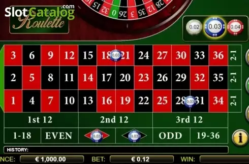 Οθόνη3. Single Zero Roulette (NextGen) Κουλοχέρης